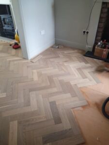 V4 herringbone engineered oak flooring from Southport Carpet Centre