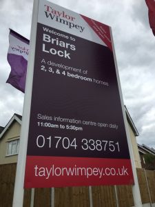 Briars Lock Housing Development in Lathom, Burscough, near Ormskirk : Southport Carpet Centre for whole house superdeals.