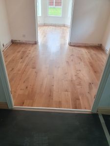 Engineered Oak Hardwood flooring fitted to a house in Bolton by Southport Carpet Centre