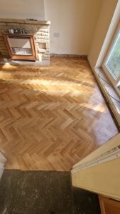 Parquet flooring fitted in Deeside by Southport Carpet Centre
