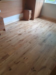 Engineered Oak Hardwood flooring fitted to a house in Bolton by Southport Carpet Centre