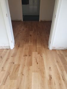 Engineered Oak Hardwood flooring fitted to a house in Bolton by Southport Carpet Centre