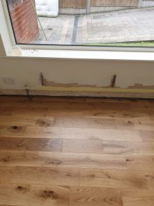 Engineered Oak Hardwood flooring fitted to a house in Bolton by Southport Carpet Centre