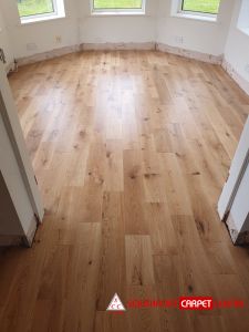 Engineered Oak Hardwood flooring fitted to a house in Bolton by Southport Carpet Centre