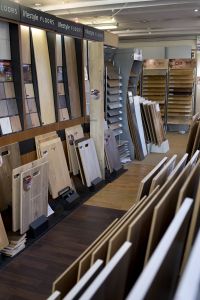 The laminate & flooring section at Southport Carpet Centre, Merseyside.