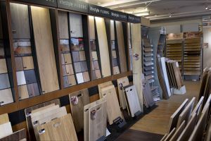 The laminate & flooring section at Southport Carpet Centre, Merseyside.
