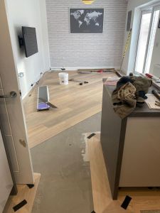 The laminate & flooring section at Southport Carpet Centre, Merseyside.