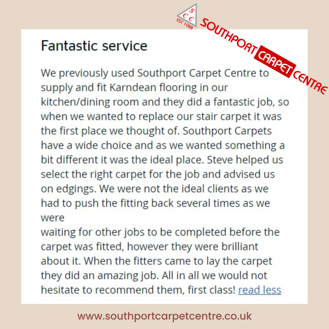 testimonial4 Testimonial for Southport Carpet Centre